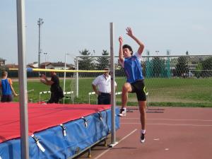 Samuele Renda nel salto in alto